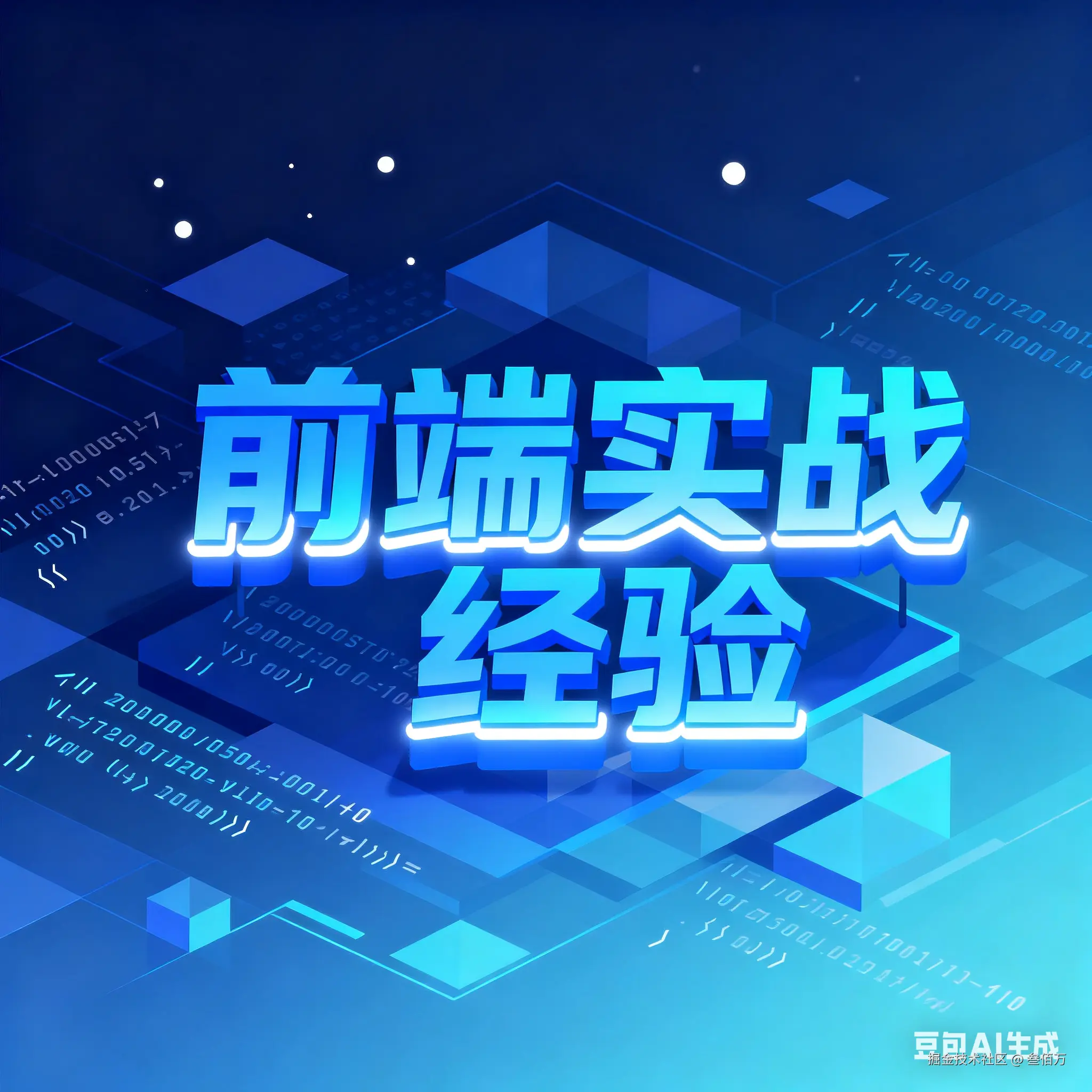 前端开发实战经验专栏