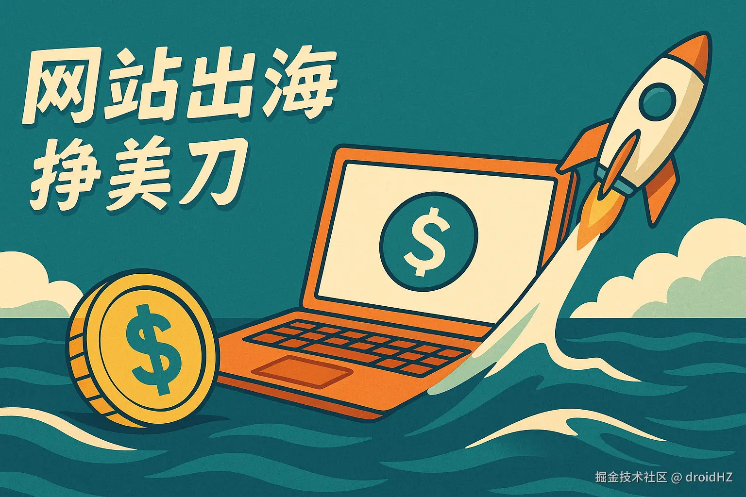 网站出海挣美刀