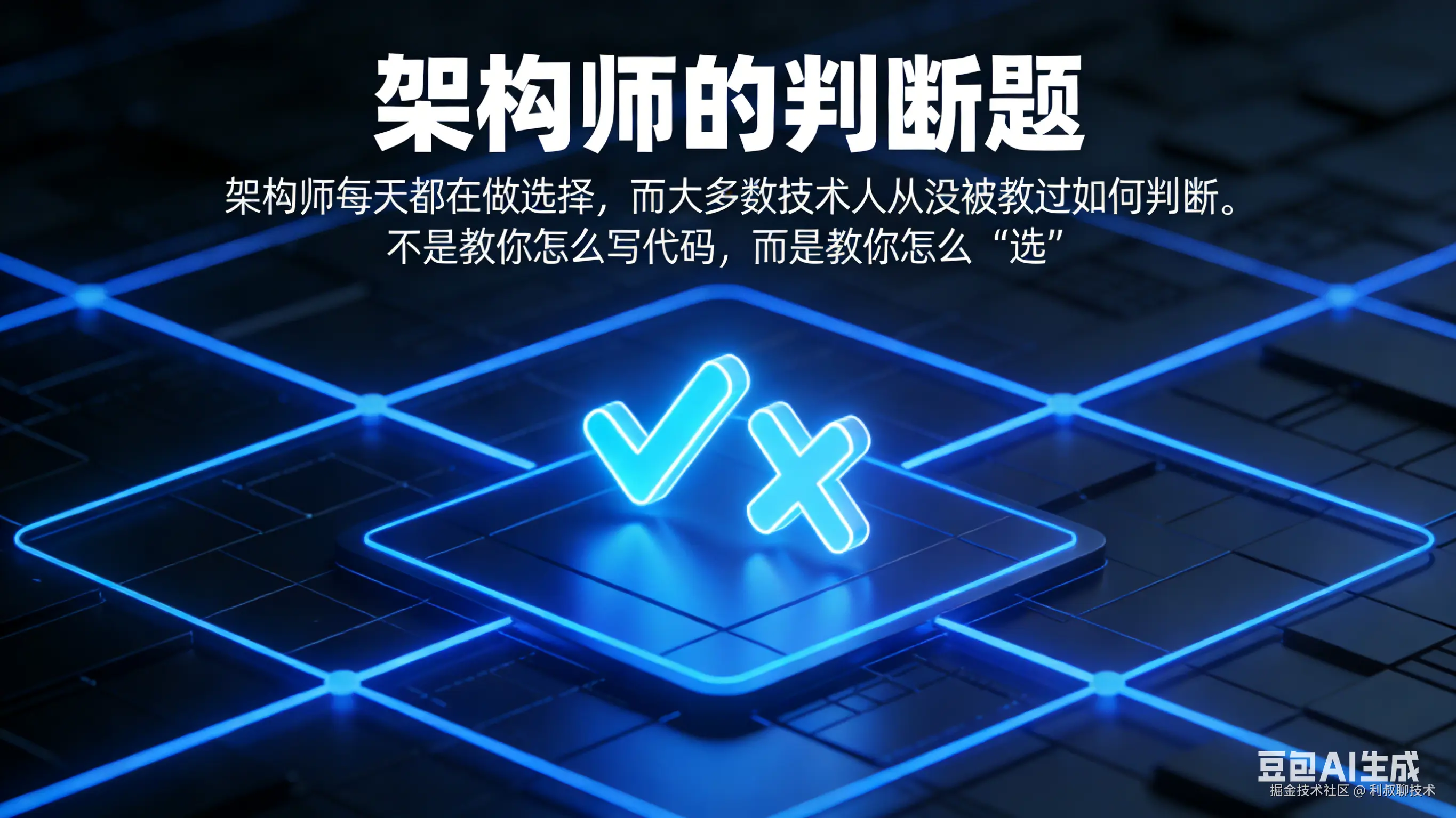 架构师的判断题