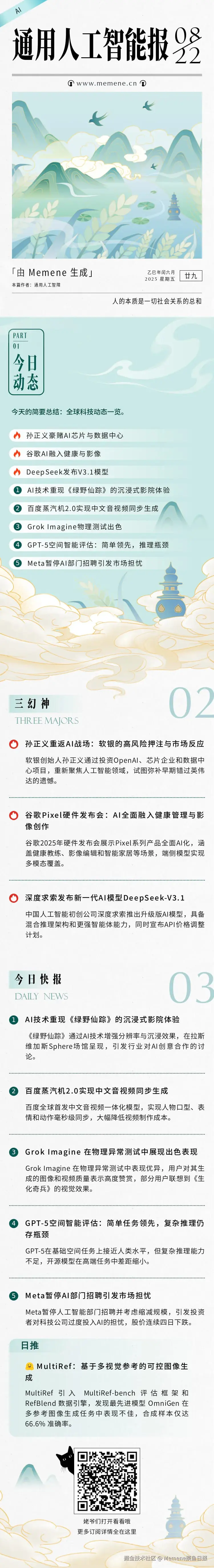 Memene摸鱼日报于2025-08-22 01:22发布的图片