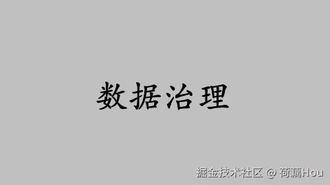 数据治理